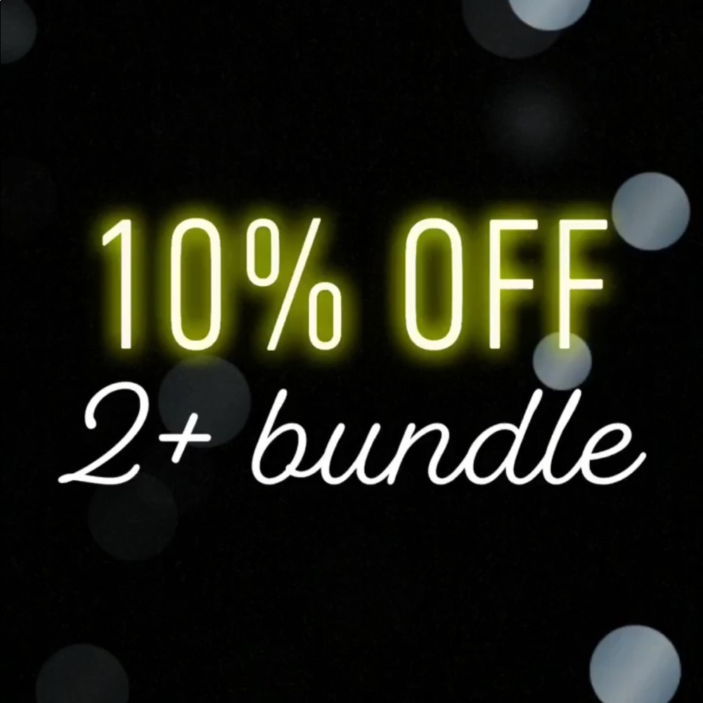 10% off when you purchase two or more items!